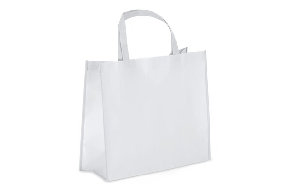 R-PET Sac de transport en laminé non tissé 40 x 16 x 35cm 105g/m². - Blanc