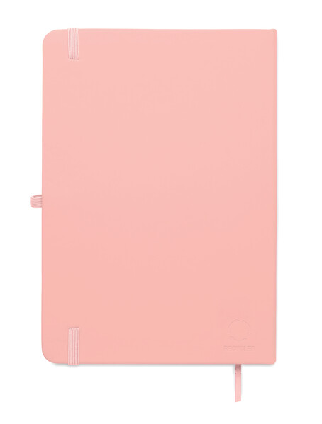 A5 recycled PU notebook Arcoloop - Baby Pink