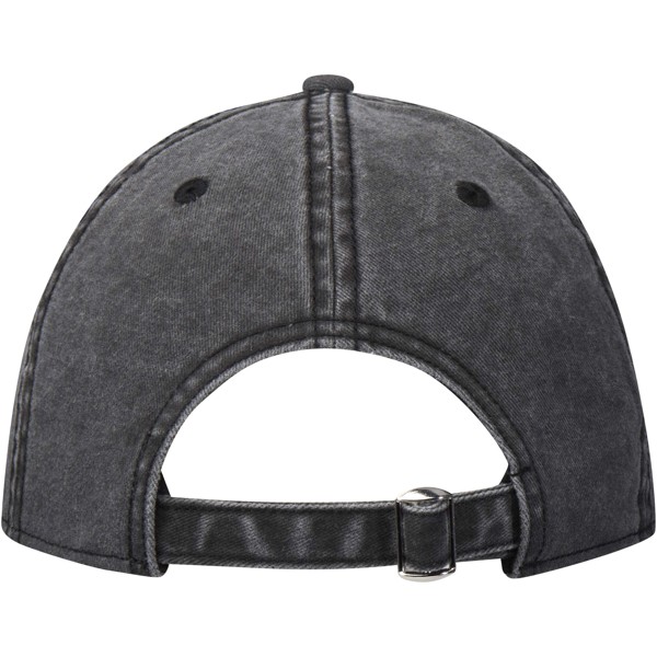 Casquette lavée à 6 panneaux Grafton - Noir