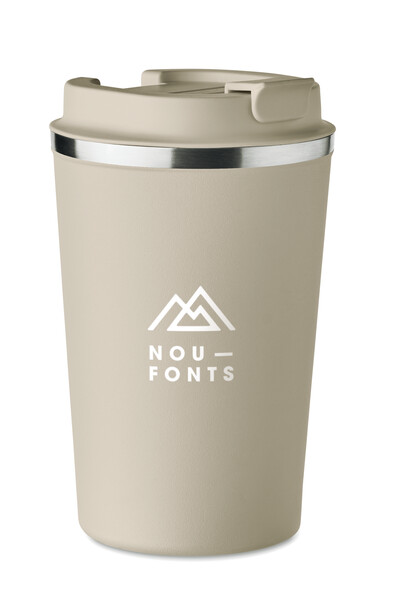 Dvojstenný pohár 350 ml Brace - Béžová