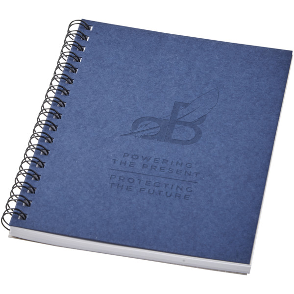 Carnet de notes à spirales Desk-Mate ® A6 coloré - Bleu foncé