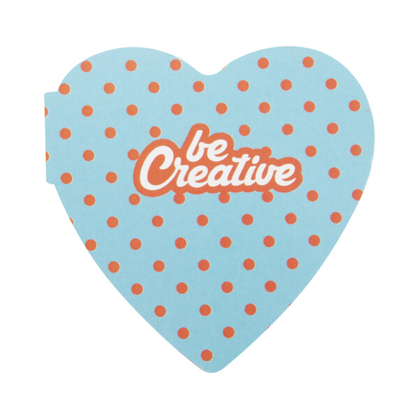 Bloc-notes autocollant personnalisé CreaStick Heart