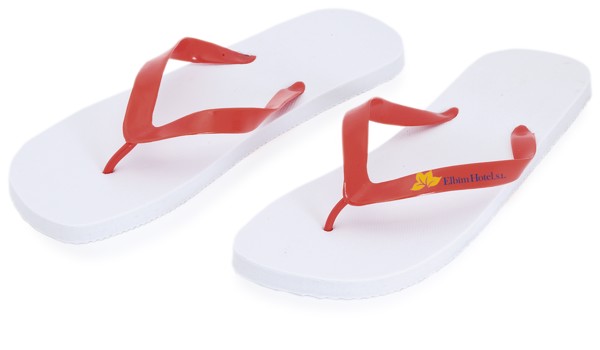 Chanclas Sunset - Blanco / Rojo / MUJ