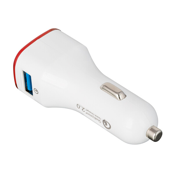 Chargeur voiture USB Quick Charge 2.0® COLLECTION 500 - rouge