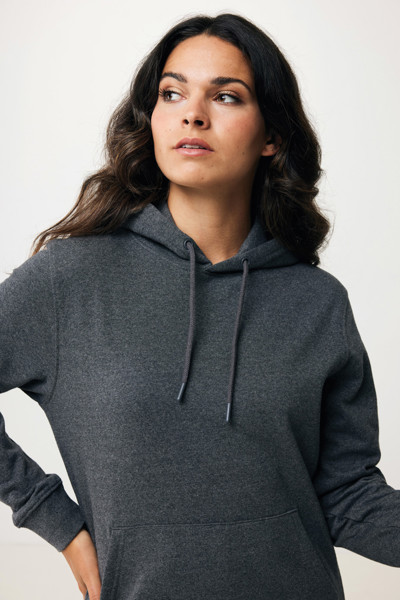 Iqoniq Torres recycled cotton hoodie undyed - Heather Anthracite / L