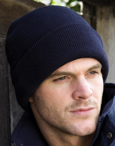 Heavyweight Thinsulate™ Woolly Ski Hat - Black / ONE SIZE