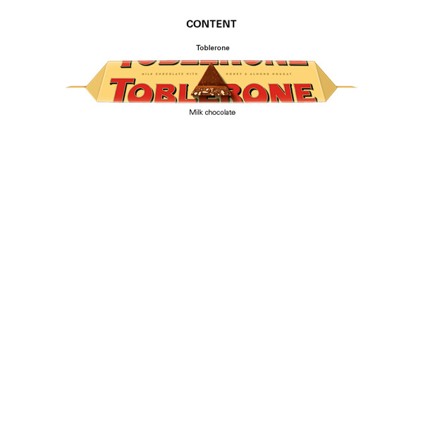 Toblerone bar in promotional case | 1 Toblerone chocolate bar, 35 g