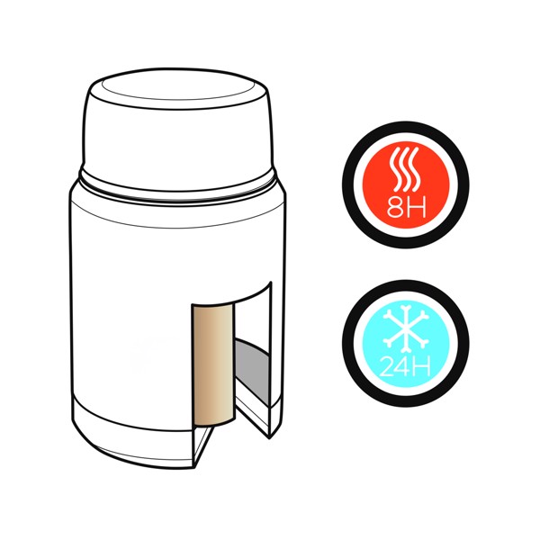 Swiss Peak food container, copper vacuum, 500 ml