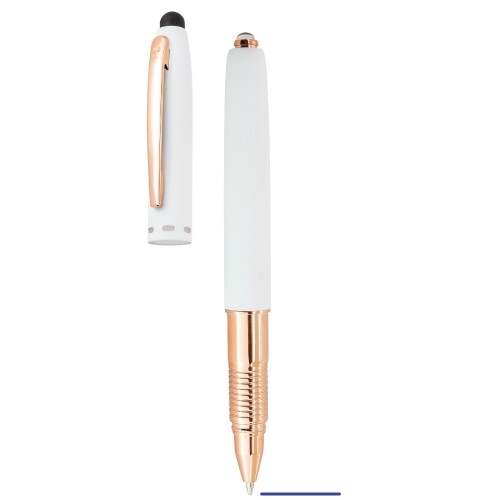 STYLO MÉDICAL ROLLER AVEC LAMPE TORCHE PIERRE DELONE “ENT” - Blanc