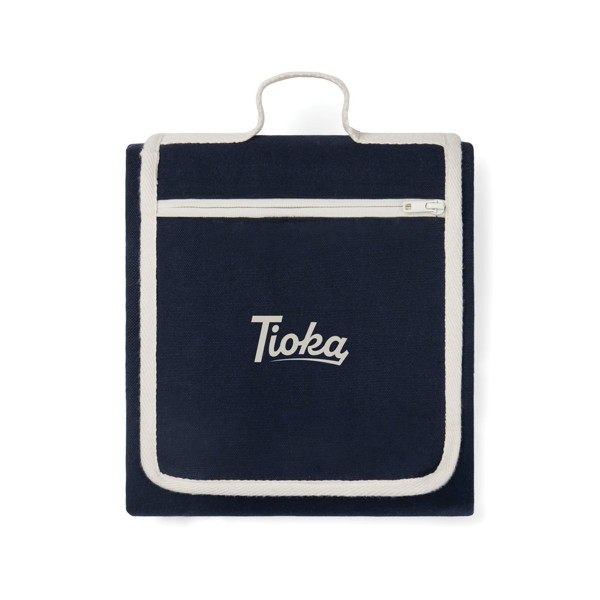 Vinga Volonne piknik odeja, 340 gsm, 170x130 cm - Surf Blue / Off White