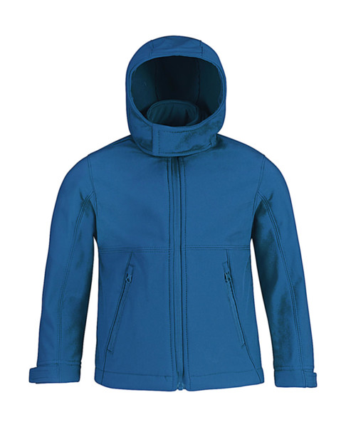 Hooded Softshell / Kids - Black / 5/6 (110/116)