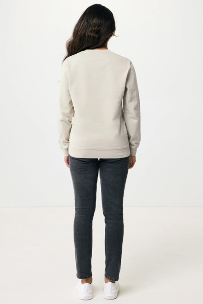 Sweater à col rond en coton recyclé Iqoniq Zion - Desert / XS