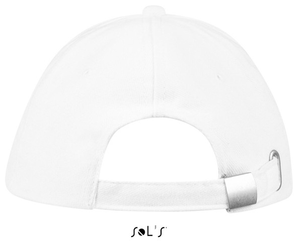 Sol's Buffalo - Six Panel Cap - White