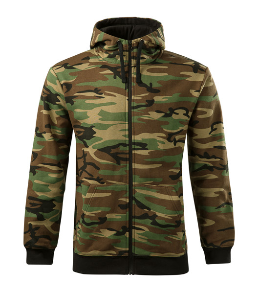 Mikina Pánská Malfini® Camo Zipper - Camouflage Brown / 3XL
