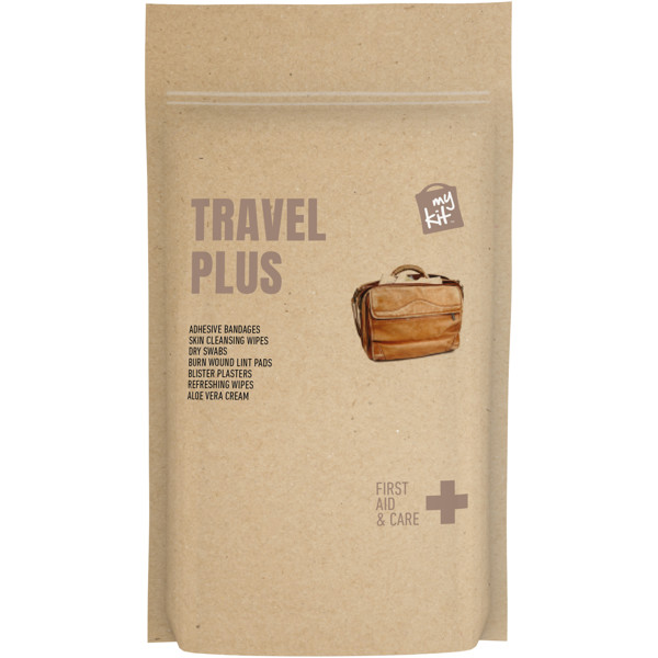 MyKit Travel Plus First Aid Kit with paper pouch - Kraft Brown