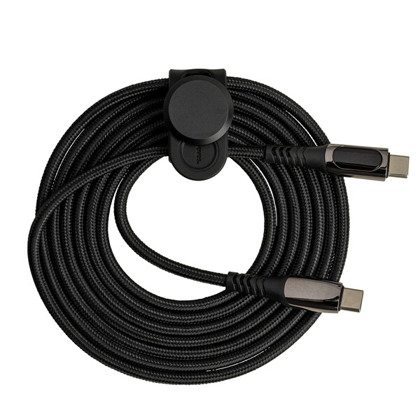 Câble USB-C avec Écran et Attache-câble CONVERTICS DIGITAL - noir / 100 Watt