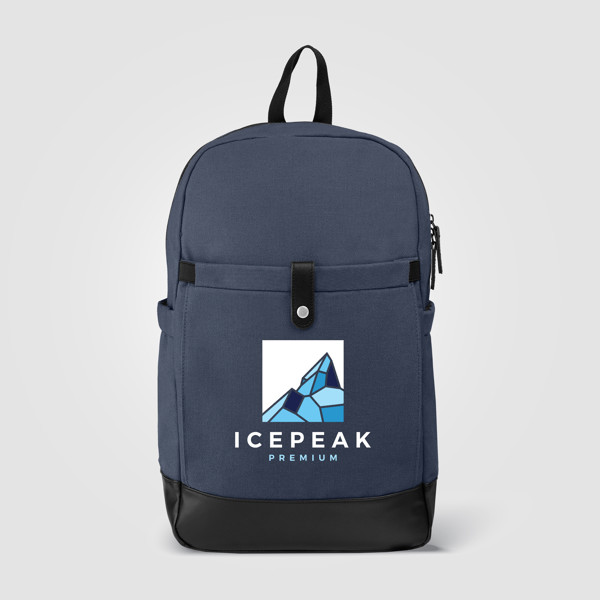 Odyssey Pack - Sac à dos en toile de coton recyclée - Bleu marine / Transfert de chaleur