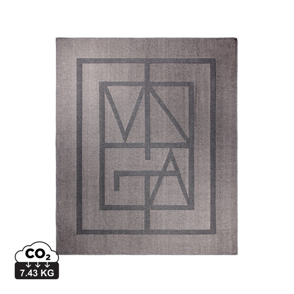 VINGA Monogram GRS blanket - Grey