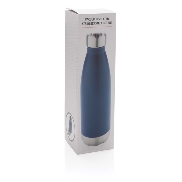 Bouteille isotherme en acier - Bleu