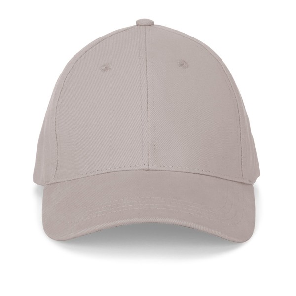 NATHAN. Čepice ze 100% bavlny (260 g/m²) se 6 panely - Světle Šedá