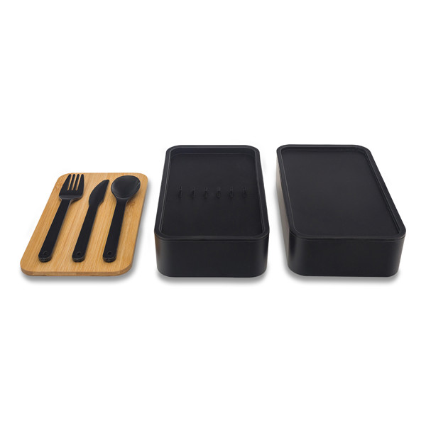1000 ml Victor double lunch box - Black