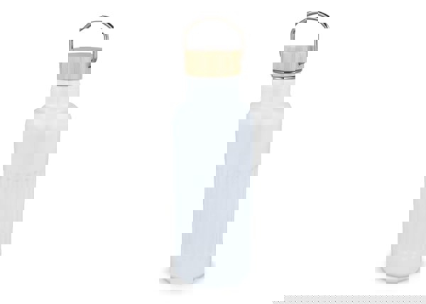 Recycled stainless steel thermo bottle 500ml - White