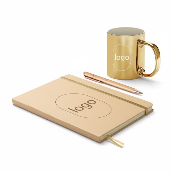 Kit Glamour - Bloco, Caneca e Caneta + impressão