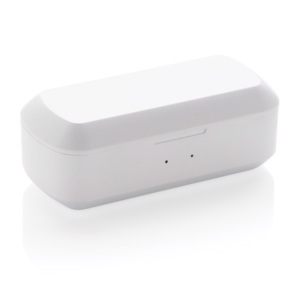 Free Flow TWS earbuds in charging case - White