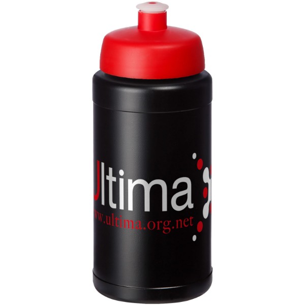Bouteille Baseline® Plus 500ml avec couvercle sport - Noir / Rouge
