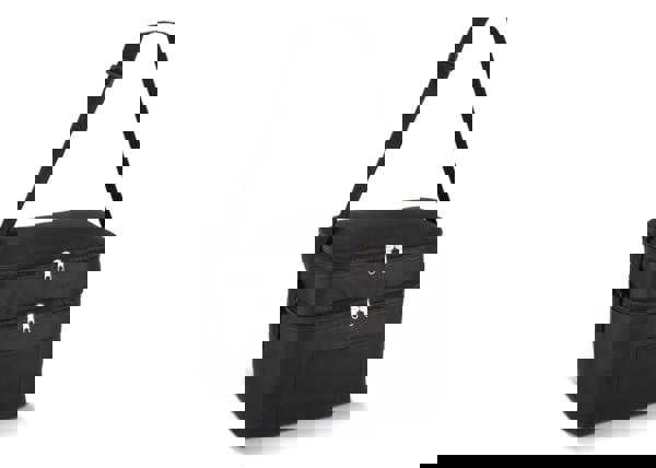 R-PET 600D Dual compartment cooler bag 30 x 20 x 25cm 12L - Black