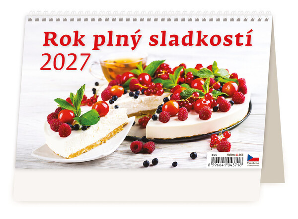 Stolní týdenní kalendář Rok plný sladkostí