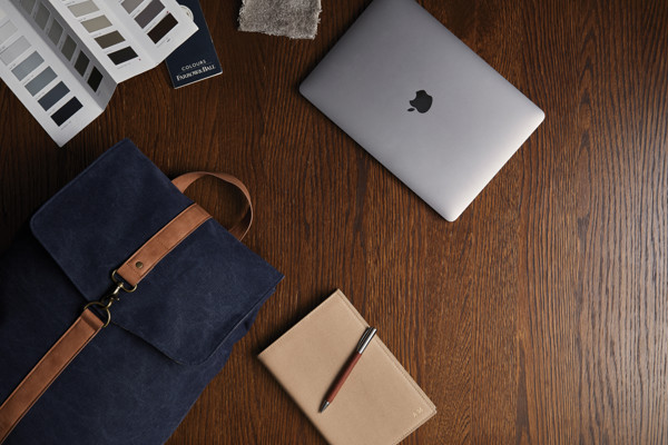 VINGA Sac à dos en toile recyclée GRS Bosler - Bleu Marine