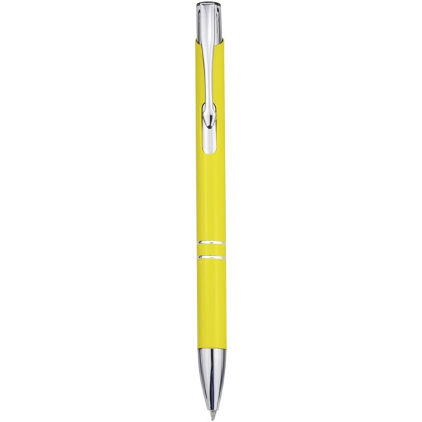 Moneta aluminium click ballpoint pen - Yellow