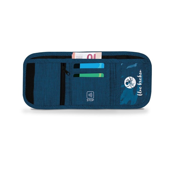 PORTE-MONNAIE PORTE-CARTE PORTE-FEUILLE DE VOYAGE - Gris