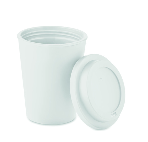 Nola kozarec z dvojno steno, 300 ml - Bela