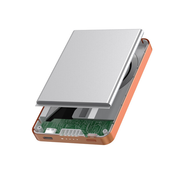 Bezdrátová magnetická powerbanka Urban Vitamin Marin 5000mAh - Oranžová