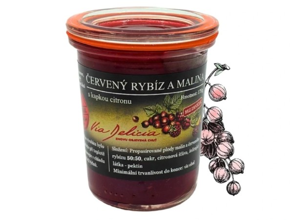 Džem červené ríbezle s malinami 175 g
