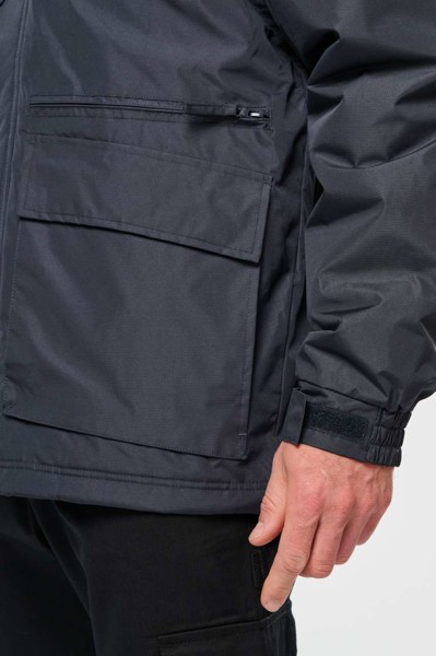 Detachable-Sleeved Workwear Parka - S