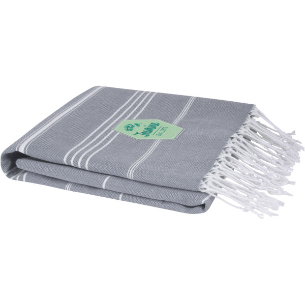 Anna 150 g/m² Hammam Baumwollhandtuch 100 × 180 cm - grau