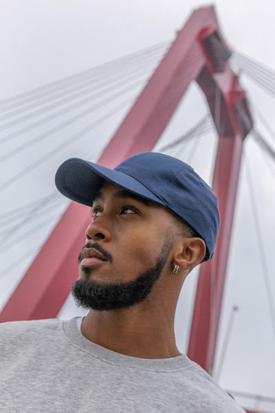 Impact 6 Panel Kappe aus 190gr rCotton mit AWARE™ Tracer - Navy Blau