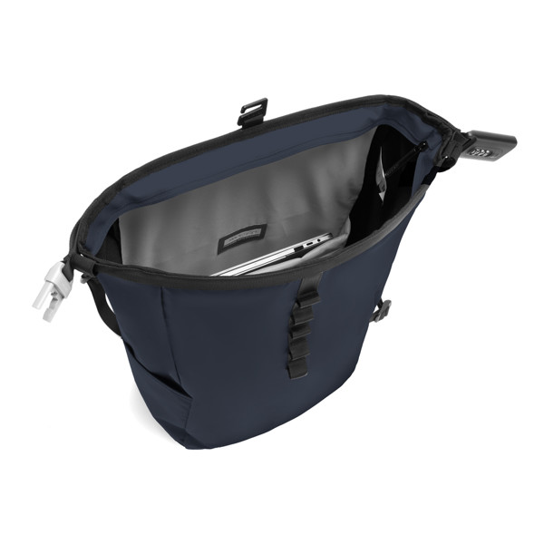 Sac à dos antivol et étanche Urban - Bleu Marine / Noir
