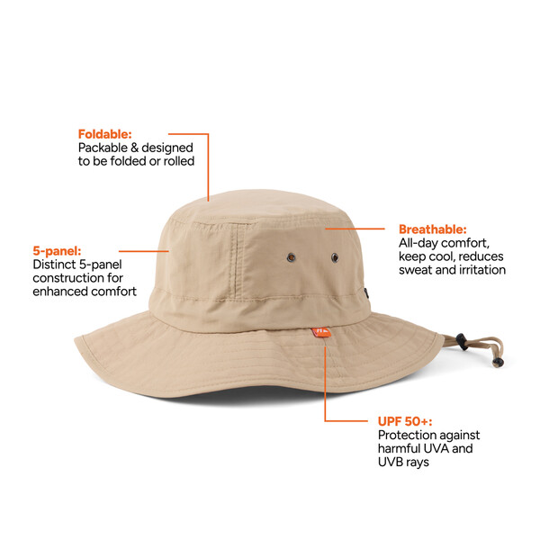 Nordic Drift RCS Horizon klobúk bucket hat UPF 50+ - Béžová