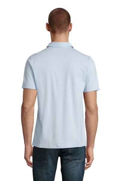 POLO EM JERSEY MERCERIZADO PARA HOMEM - NEOBLU RELAX OSCAR MEN - Azul claro 