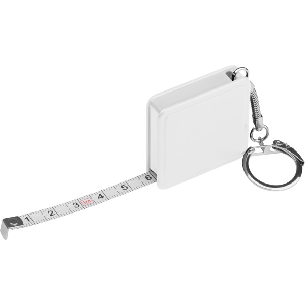 1 meter steel measuring tape MARIE - White