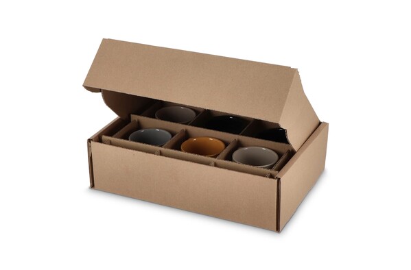 Boîte cadeau personnalisée pour 6 mugs 34.7 x 24.3 x 9.9 cm