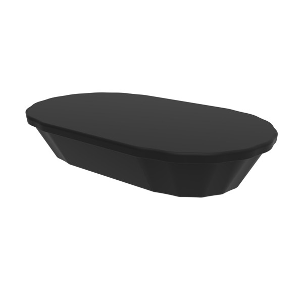 Snackschale "Togo", Mit Deckel - Schwarz