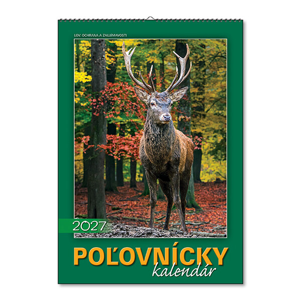Nástenný kalendár Poľovnícky kalendár 2027