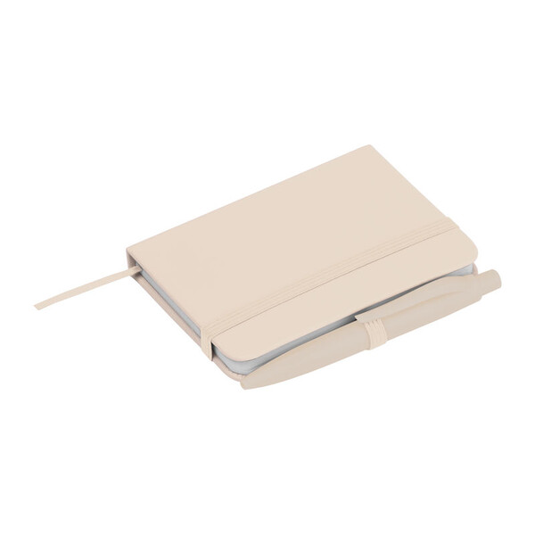 A7 Notebook with Ballpoint Pen San Antonio - Beige