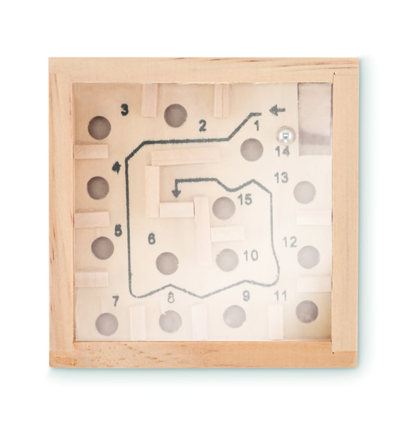 Pine wooden labyrinth game Zuky