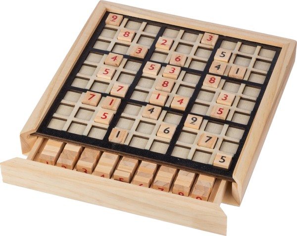 Jogo de sudoku de madeira Christa